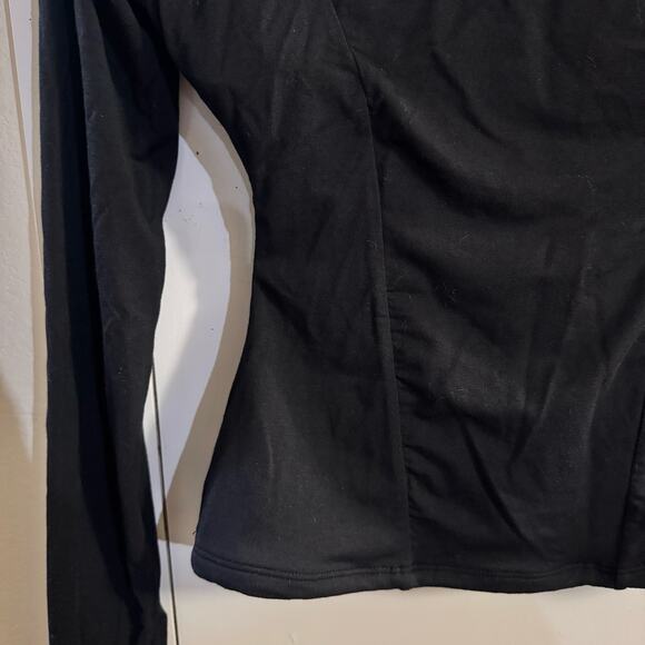 TA3 Shapey Long Sleeve Crew Neck Top Corset Black Size Medium - Picture 6 of 9